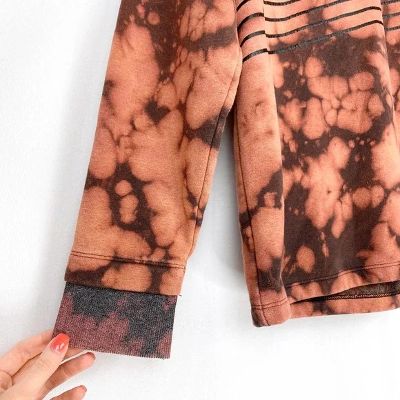 Under Armour Hoodie Threadborne Orange Tie Dye M - Picture 6 of 9